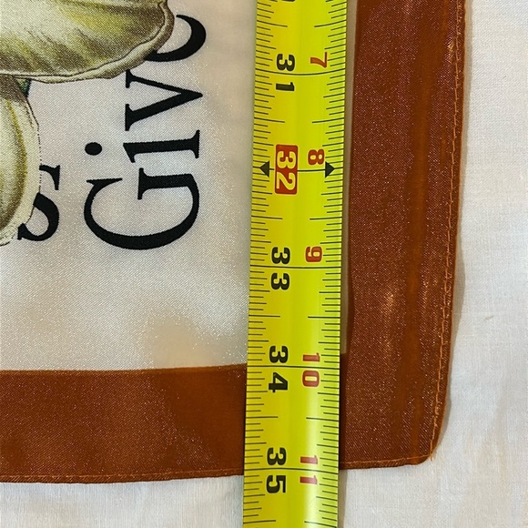 2229- Women's Scarf Orange Cream And Green Colors NWT - Picture 5 of 8